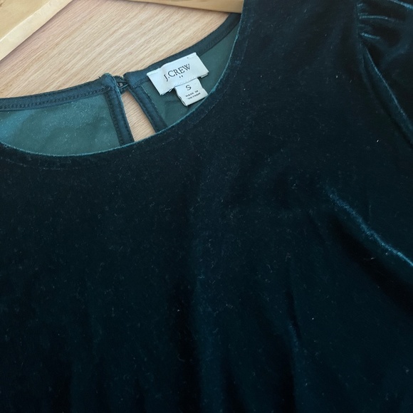 Deep Emerald velvety blouse - Picture 1 of 5